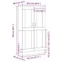 Regal aus schwarzer Eiche 82,5x30,5x150 cm Holz von , Bücherregale und Regale - Ref: Foro24-3329276, Preis: 144,51 €, Rabatt: %