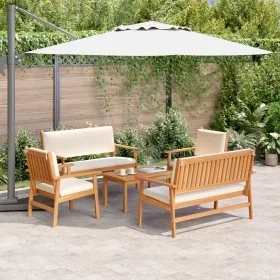 5-Piece Garden Sofa Set with Solid Acacia Wood