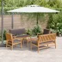 Juego de Sofá de Jardín de 5 Piezas con Cojines de Madera Maciza de Acacia | Foro24.es | Tu tienda online para hogar, jardín y más Foro24.es