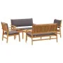 5-Piece Garden Sofa Set with Solid Acacia Wood Cushions | Foro24.es | Tu tienda online para hogar, jardín y más Foro24.es