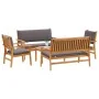 5-Piece Garden Sofa Set with Solid Acacia Wood Cushions | Foro24.es | Tu tienda online para hogar, jardín y más Foro24.es