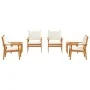 6-Piece Garden Dining Set with Solid Acacia Wood Cushions | Foro24.es | Tu tienda online para hogar, jardín y más Foro24.es