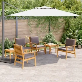 6-Piece Garden Dining Set with Solid Acacia Wood