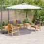 Set de Comedor de Jardín de 6 Piezas con Cojines de Madera Sólida de Acacia | Foro24.es | Tu tienda online para hogar, jardín y más Foro24.es