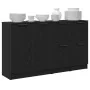 Buffets 3 Stück Schwarzes Eichenholz von , Sideboards - Ref: Foro24-3332500, Preis: 125,54 €, Rabatt: %