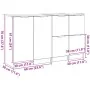 Buffets 3 Stück Schwarzes Eichenholz von , Sideboards - Ref: Foro24-3332500, Preis: 125,54 €, Rabatt: %