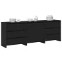 Sets mit 3 Brettern aus schwarzem Eichenholz von , Sideboards - Ref: Foro24-3332501, Preis: 230,66 €, Rabatt: %