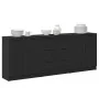 3 Stück Sideboards aus schwarzer Eiche aus Holz | Foro24.es | Tu tienda online para hogar, jardín y más Foro24.es