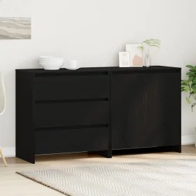 2-Piece Consoles in Wood Made of Black Oak