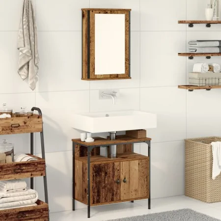 VidaXL 2-teiliges Badmöbel-Set aus Altholz und Kunstholz von , Badezimmermöbel - Ref: Foro24-3332524, Preis: 93,90 €, Rabatt: %
