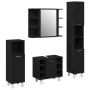 Juego de Muebles de Baño 4 Piezas Roble Negro Madera Elaborada de , Muebles de baño - Ref: Foro24-3333047, Precio: 256,82 €, ...