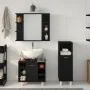 Bathroom Furniture Set Set of 3 Black Oak by , Bathroom furniture - Ref: Foro24-3333048, Price: 179,42 €, Discount: %