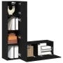 3-teiliges TV-Möbelset aus schwarzer Eiche Holzwerkstoff von , TV-Möbel - Ref: Foro24-3333053, Preis: 114,45 €, Rabatt: %