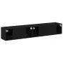 Set of 2 pieces of TV furniture in black wood by , TV Furniture - Ref: Foro24-3333055, Price: 100,10 €, Discount: %