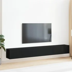 3-teiliges TV-Möbelset schwarz aus Holz von , TV-Möbel - Ref: Foro24-3333056, Preis: 127,73 €, Rabatt: %