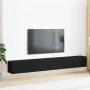 3-Piece TV Furniture Set Black Made of Wood by , TV Furniture - Ref: Foro24-3333056, Price: 127,73 €, Discount: %