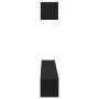 Set of 4 pieces of TV furniture, black elaborated wood by , TV Furniture - Ref: Foro24-3333057, Price: 193,42 €, Discount: %