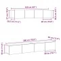 Set of 4 pieces of TV furniture, black elaborated wood by , TV Furniture - Ref: Foro24-3333057, Price: 193,42 €, Discount: %