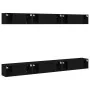 6-Piece TV Furniture Set in Black Oak Engineering Wood by , TV Furniture - Ref: Foro24-3333059, Price: 296,27 €, Discount: %