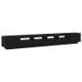 TV-Möbel mit LED-Leuchten, Eiche schwarz, 300x35x40 cm, Verbundholz von , TV-Möbel - Ref: Foro24-3333065, Preis: 217,84 €, Ra...