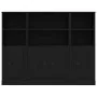 Black Oak Sideboard 132x35.5x103.5 cm Processed Wood | Foro24.es | Tu tienda online para hogar, jardín y más Foro24.es
