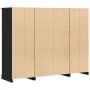 Black Oak Sideboard 132x35.5x103.5 cm Processed Wood | Foro24.es | Tu tienda online para hogar, jardín y más Foro24.es