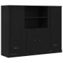 Schrank aus schwarzer Eiche 132x35,5x103,5 cm Crafted Wood von , Sideboards - Ref: Foro24-3333078, Preis: 204,88 €, Rabatt: %