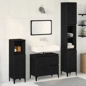 Badmöbel-Set 3er-Set Schwarze Eiche Designholz von , Badezimmermöbel - Ref: Foro24-3333087, Preis: 198,38 €, Rabatt: %