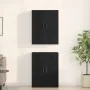 2 pcs Black Oak Cabinets 69.5x34x180 cm Processed Wood by , Sideboards - Ref: Foro24-3333102, Price: 161,51 €, Discount: %