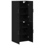 2 pcs Black Oak Cabinets 69.5x34x180 cm Processed Wood by , Sideboards - Ref: Foro24-3333102, Price: 161,51 €, Discount: %