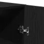 2 pcs Black Oak Cabinets 69.5x34x180 cm Processed Wood by , Sideboards - Ref: Foro24-3333102, Price: 161,51 €, Discount: %
