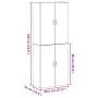 2 Stück Schränke aus schwarzer Eiche 69,5x34x180 cm Holzwerkstoff von , Sideboards - Ref: Foro24-3333103, Preis: 161,01 €, Ra...