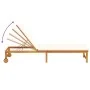 Sun loungers 2 pcs with acacia wood cushions, Cream acacia wood sun lounger with cushions by , Loungers - Ref: Foro24-3333830...