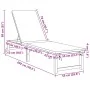 Sun loungers 2 pcs with acacia wood cushions, Cream acacia wood sun lounger with cushions by , Loungers - Ref: Foro24-3333830...