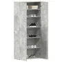 Zapatero Gris Concreto Madera Zapatero Rectangular Industrial de , Zapateros y organizadores de calzado - Ref: Foro24-3333839...