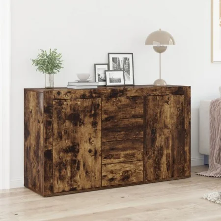 Smoked Oak Sideboard Processed Wood 120 x 36 x 69 cm Sideboard | Foro24.es | Tu tienda online para hogar, jardín y más Foro24.es