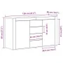 Aparador Roble Ahumado Madera Elaborada 120 x 36 x 69 cm Aparador | Foro24.es | Tu tienda online para hogar, jardín y más Foro24.es