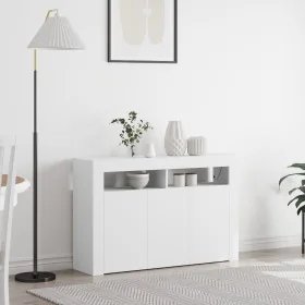 Weißes Sideboard aus weißem Sperrholz 116 x 30 x