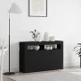 Sideboard aus schwarzem Schichtholz 116 x 30 x 75 cm Sideboard | Foro24.es | Tu tienda online para hogar, jardín y más Foro24.es
