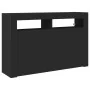 Sideboard aus schwarzem Schichtholz 116 x 30 x 75 cm Sideboard | Foro24.es | Tu tienda online para hogar, jardín y más Foro24.es