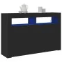 Sideboard aus schwarzem Schichtholz 116 x 30 x 75 cm Sideboard | Foro24.es | Tu tienda online para hogar, jardín y más Foro24.es