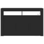 Sideboard aus schwarzem Schichtholz 116 x 30 x 75 cm Sideboard | Foro24.es | Tu tienda online para hogar, jardín y más Foro24.es