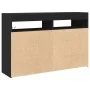 Sideboard aus schwarzem Schichtholz 116 x 30 x 75 cm Sideboard | Foro24.es | Tu tienda online para hogar, jardín y más Foro24.es