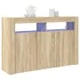 Mueble de Almacenamiento Roble Sonoma Madera contrachapada de , Aparadores - Ref: Foro24-3333878, Precio: 140,38 €, Descuento: %