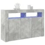 Aparador Gris Cemento Madera de Ingeniería 116 x 30 x 75 cm de , Aparadores - Ref: Foro24-3333879, Precio: 140,38 €, Descuent...