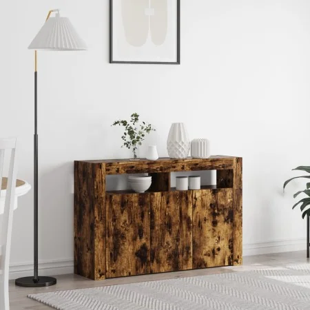 Sideboard aus geräucherter Eiche Holzwerkstoff 116 x 30 x 75 cm von , Sideboards - Ref: Foro24-3333880, Preis: 138,04 €, Raba...