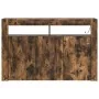 Aparador Roble Ahumado Madera Ingenierizada 116 x 30 x 75 cm de , Aparadores - Ref: Foro24-3333880, Precio: 138,04 €, Descuen...