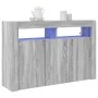Sonoma Gray Composite Wood Sideboard 116 x 30 x 75 cm Sideboard | Foro24.es | Tu tienda online para hogar, jardín y más Foro24.es