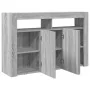 Sonoma Gray Composite Wood Sideboard 116 x 30 x 75 cm Sideboard | Foro24.es | Tu tienda online para hogar, jardín y más Foro24.es