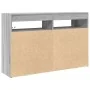 Sonoma Gray Composite Wood Sideboard 116 x 30 x 75 cm Sideboard | Foro24.es | Tu tienda online para hogar, jardín y más Foro24.es